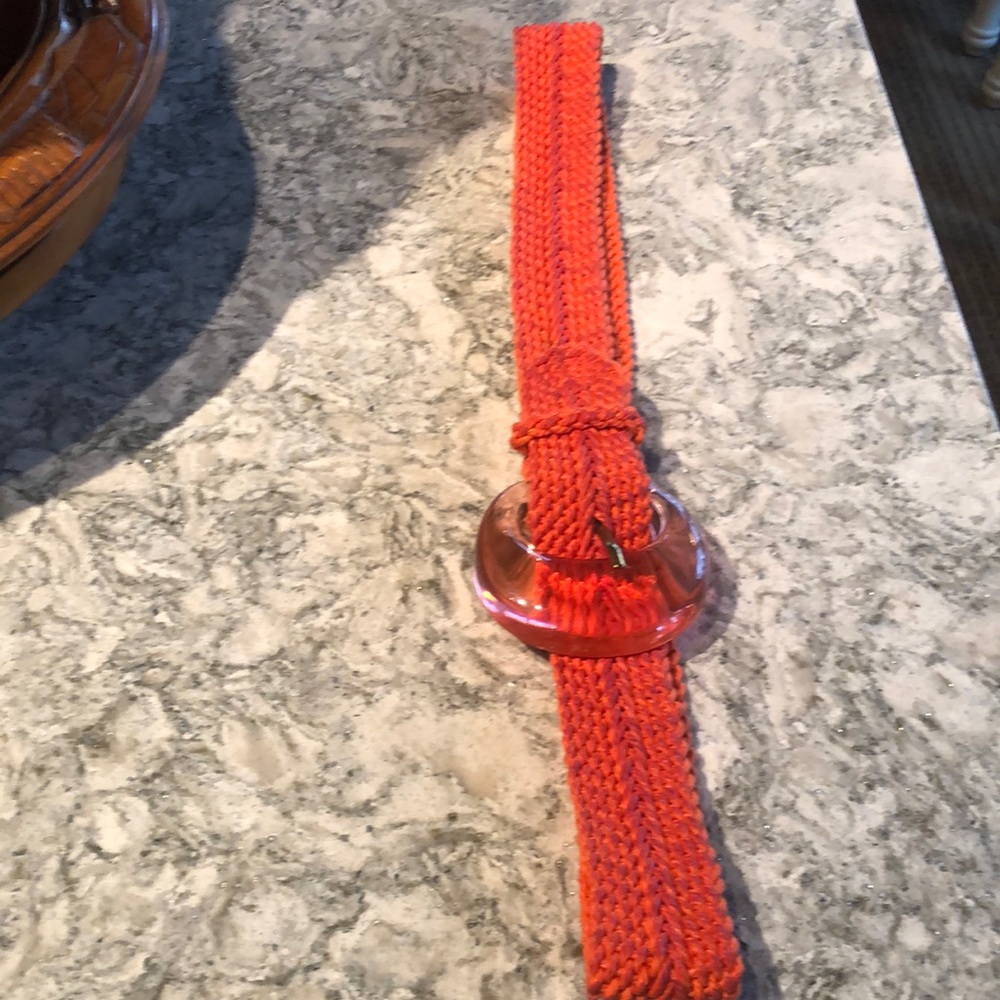 Vintage belt big beautiful lucite? Buckle